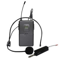 奇声 头戴式无线麦克风演唱耳麦话筒无线会议麦克风舞台演出主持教学耳挂麦克风 QM-319  腰包机式头戴式耳麦