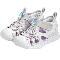 江博士学步鞋夏季男女童1-3岁宝宝儿童凉鞋2S14A2006FW浅紫25码 25 脚长约15.2-15.7