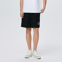 运动针织短裤男裤夏季宽松运动复古透气百搭日常生活针织短裤子男