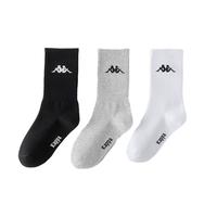 【棉质面料运动透气吸汗】3双装男士棉质长筒袜男士跑步长袜
