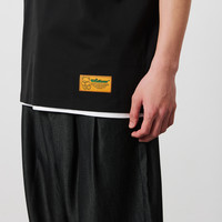 NPC潮牌喝茶熊刺绣logo【珠地网眼索罗娜】polo衫男舒适NP52TE21 S 深邃黑