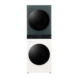 LG 洗烘塔系列 FN231QH 一体式全变频热泵洗烘套装 墨绿+玉石白