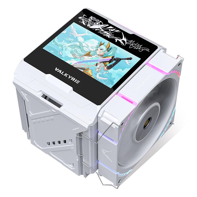  VALKYRIE/瓦尔基里 全焊接8热管 CPU风冷散热器 8热管 全铜底 4.3吋MAX大屏