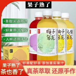 果子熟了 乌龙茶饮料果汁茶梅子柚子青梅果茶饮料 瓶装整箱