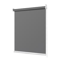 琅玢B1级阻燃窗帘卷帘遮光防晒隔热写字楼办公室窗帘防火遮阳帘 阻燃全遮光深灰 1平方米 平米