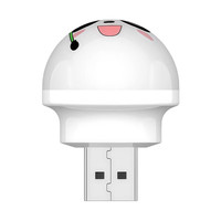 SUJIN家用熊猫人工智能语音小夜灯卡通声控led语音灯迷你USB小灯usb灯 声控小夜灯 1个装图案
