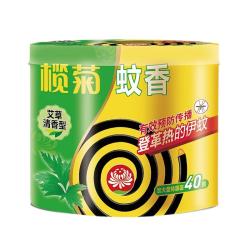 榄菊 强力驱蚊 蚊香片  艾草清香型 30圈 1筒