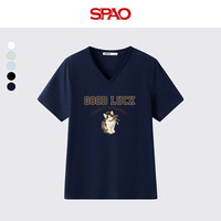 SPAO / 纯棉短袖 涂鸦风 男女 男士T恤