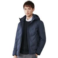 YALU 雅鹿 款羽绒服男女同款秋冬季时尚短款面包服立领加厚保暖外套 黑色 175