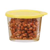 Jidaocook玻璃碗密封罐食品小保鲜盒冰箱装咸菜饭盒迷你泡菜罐子小号盒子 颜色一个