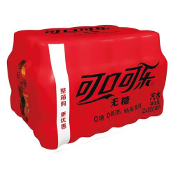 Coca-Cola 可口可乐 无糖300ml*12瓶