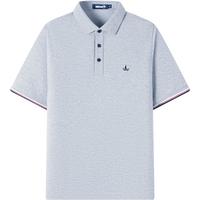 Navigare意大利小帆船棉质体恤衫男士高弹透气夏季凉感短袖POLO衫男装上衣 冰河灰 L /50