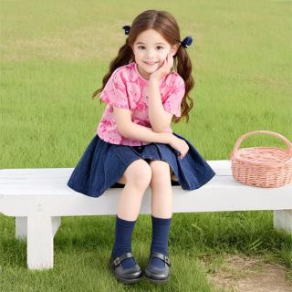 笛莎 满印馒头兔婴幼女童T恤24夏儿童薄款休闲短袖上衣