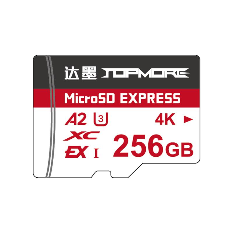  TOPMORE/达墨 读890MB/s 写780MB/s MicroSD Express存储卡  256GB