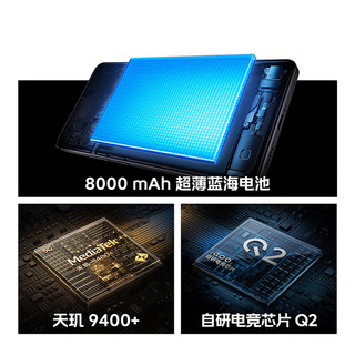 vivo iQOO Z10 Turbo+ 8000mAh超薄蓝海电池 天玑9400+ 自研电竞芯片Q2 144Hz光域护眼屏 极地灰 16GB 512GB 1年碎屏宝套装