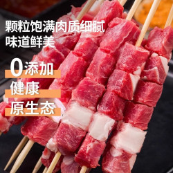 羊门宴 有机原切羊肉串50串 净重2斤