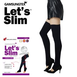 Let's slim 春季女压力瘦腿袜 美腿防勾丝连裤袜 腿部整形脚套