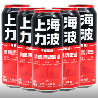  力波啤酒;REEB;R 全麦芽 精酿啤酒  红力波罐 500mL 6罐 组合装 红力波罐 整箱装