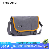 TIMBUK2 单肩包男斜挎包背包休闲挎包骑行差包潮流信使运动 枪灰/活力橙 XS
