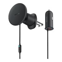 倍思（Baseus）磁吸无线充车载支架充电器 40W 出风口版 苹果手机 加强挂钩款(15w无线充+25w C口)