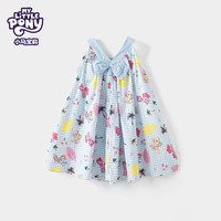 MY LITTLE PONY小马宝莉品牌25年女童宝宝夏日连衣裙正品 湖蓝色 150
