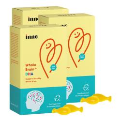 inne 因你全脑DHA儿童学生补脑藻油软胶囊 40粒/盒*3