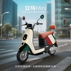 立马电动车 立马电动摩托车【新品热销】MINI 80公里续航 60V20Ah铅酸电池  【多色可选】