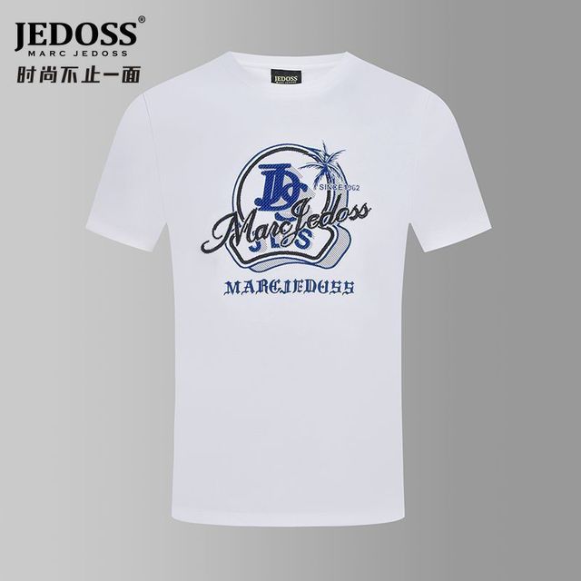 爵迪斯 JEDOSS 男士短袖T恤 立体LOGO字母刺绣