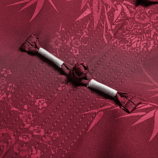 中国风夹克爷爷秋装套装唐装男中老年爸爸外套春秋款上衣老人衣服 185/XXL