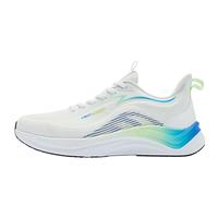 移动端、京东百亿补贴：乔丹 运动鞋男鞋驰风运动鞋秋季轻便减震网面慢跑鞋 乔丹白/数码蓝 42