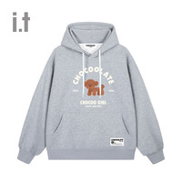 it :CHOCOOLATE款宽松连帽卫衣2024冬季青春趣味连帽衫 GYX 2XL