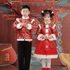 锦婉梦元旦儿童演出服中国风唐装过新年喜庆衣服加绒男女童拜年服 140