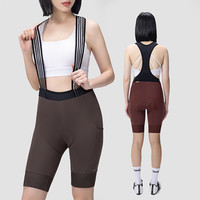 Santic森地客夏季背带骑行短裤 女自行车骑行服坐垫裤中长途短裤
