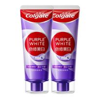 高露洁 色修美白牙膏180g去牙渍清新口气新老包装混发