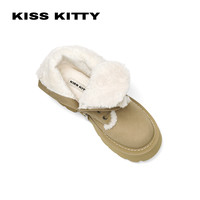 KISSKITTY冬季时尚雪地靴加绒保暖户外棉鞋厚底短靴 36