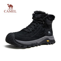 CAMEL骆驼男鞋2025冬季户外雪地靴加绒加厚东北棉鞋保暖工装高帮靴 42