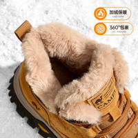 CAMEL骆驼男鞋2025冬季户外雪地靴加绒加厚东北棉鞋保暖工装高帮靴 44
