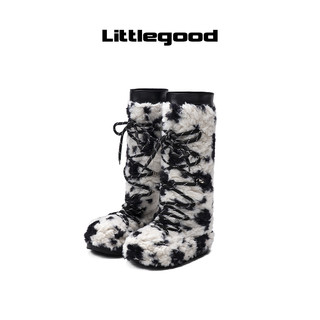 【保暖系】littlegood日系雪地靴女毛毛靴加绒冬季长筒靴 39