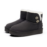 excelsior饼干鞋 冬季女鞋加绒保暖羊毛厚底雪饼雪地靴女 36.5