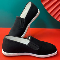 老北京布鞋男步隆升纯手工千层底休闲透气软底 40