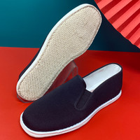 老北京布鞋男步隆升纯手工千层底休闲透气软底 38