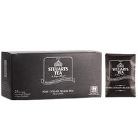 Steuarts Tea 原装进口锡兰红茶袋泡茶 斯里兰卡红茶盒装2g 25袋 黑盒茶包50g