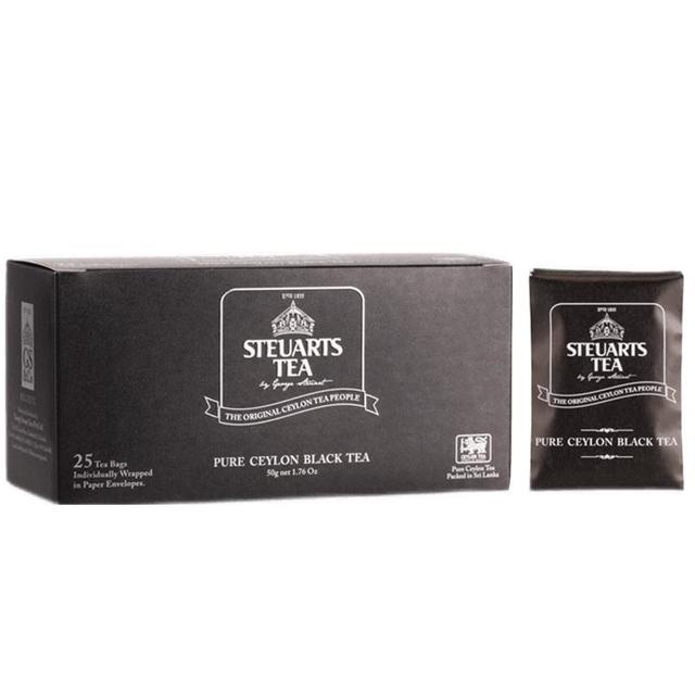 Steuarts Tea 经典锡兰红茶 可冷泡 2g*25袋 黑盒装