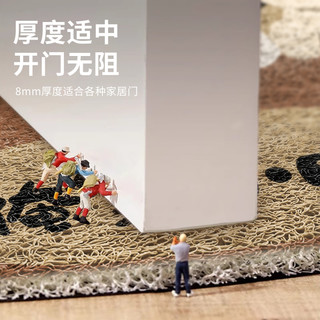 卡通门垫玄关入户门地垫pvc丝圈地毯家用进门防滑耐脏蹭土脚垫子