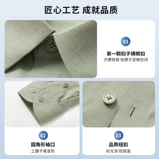 Mind Bridge【莫代尔】夏季短袖衬衫2024商务衬衣男士半截袖 黑色【短袖款】 180/XL