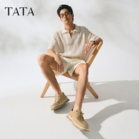 TATA他她网面透气布鞋男鞋子款软底休闲鞋爸爸鞋夏季TFZ01BM5 40