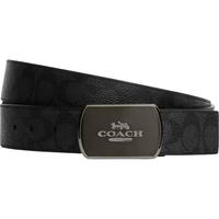 COACH/蔻驰奥莱男士饰片扣可裁剪双面腰带，38MM