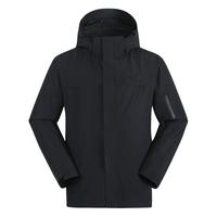 拓路者 Pioneer Camp朱雀硬壳冲锋衣男三合一外套秋冬季保暖高海拔登山服女春秋款户外 黑色-抓绒内胆 L