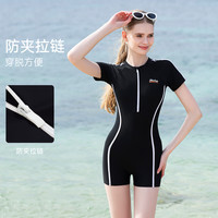 迪士尼游泳衣女士2025年专业连体游泳馆平角保守游泳衣女