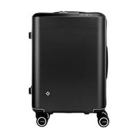 Samsonite新秀丽虞书欣同款2024 行李箱女轻便拉杆箱 大容量耐用旅行箱 QX0 黑色 20英寸